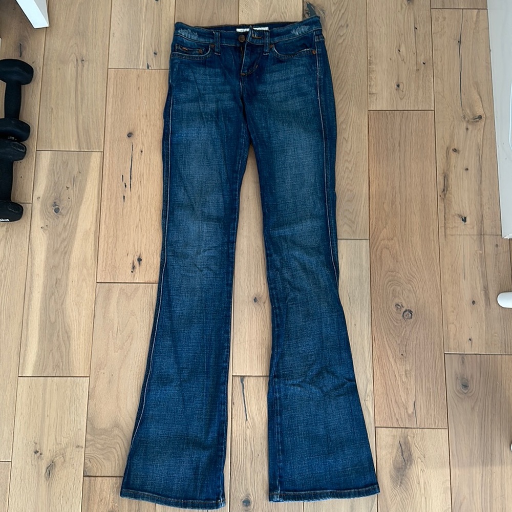 Flared leg low rise Joes jeans